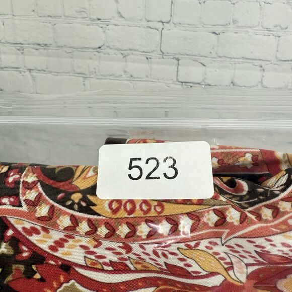 Talbots Babydoll Blouse Women Size 12 100% Silk Sleeveless Floral Boho Y2K Top - Picture 9 of 9